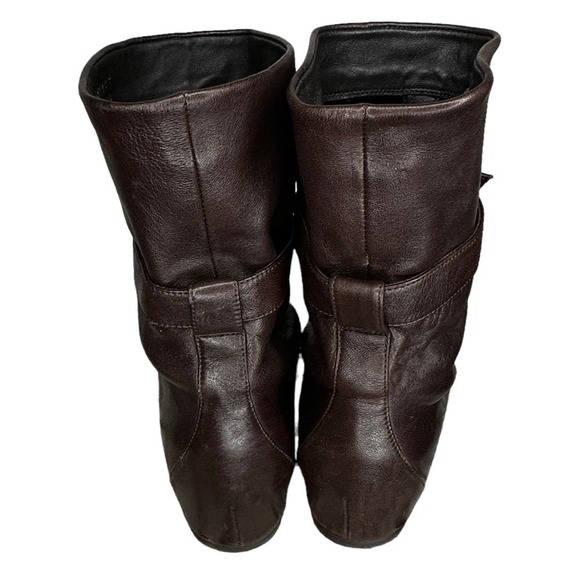 Stuart Weitzman Brown Leather Boots - Picture 4 of 7